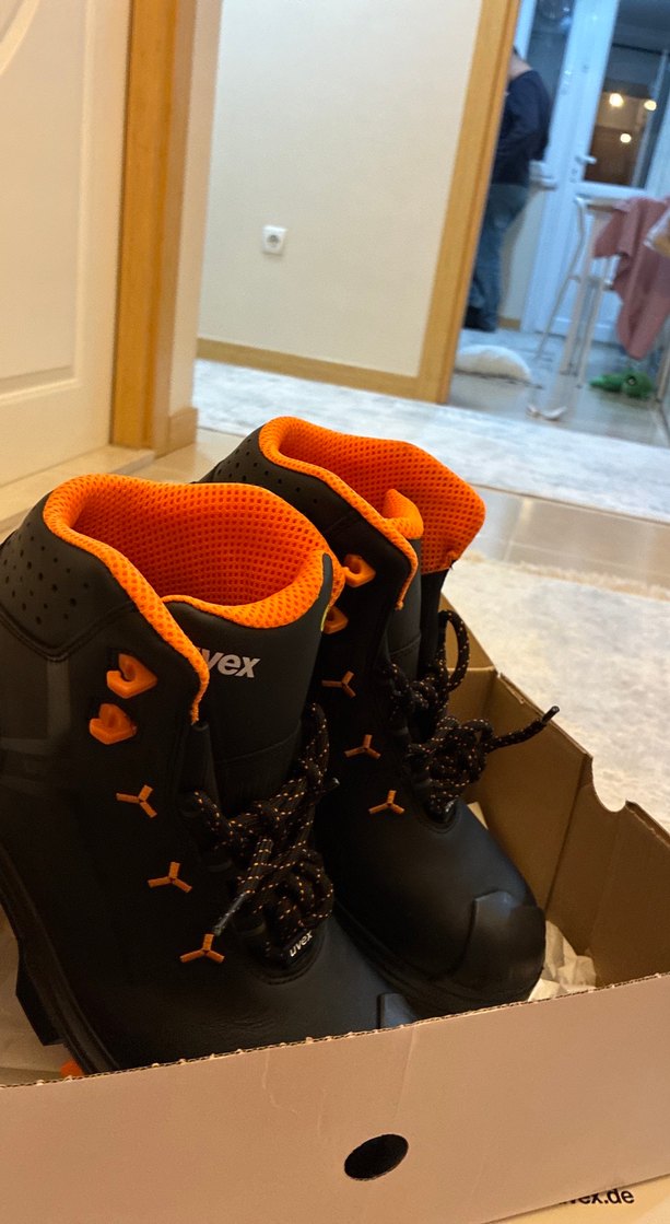 Turuncu Bağcıklı Erkek iş ayakkabısı uvexs3l - Görsel 3