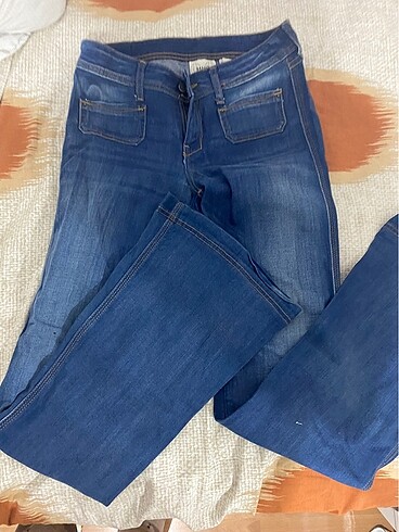 Mango ispanyol paça vintage pantolon