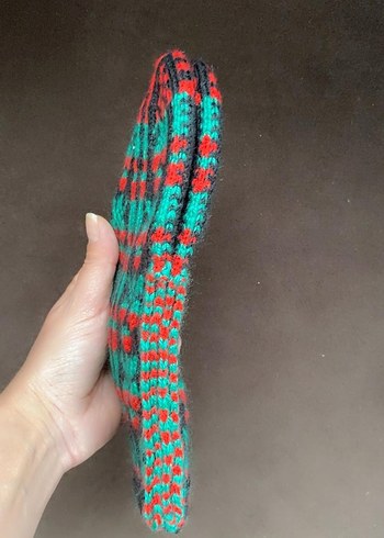 Nakışlı Çok Renkli Ev Terligi - Görsel 2