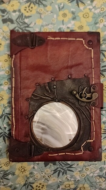 Deri İşlemeli Defter 