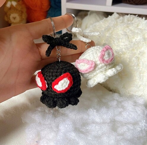  Beden Renk Spiderman örgü anahtarlık