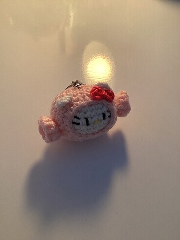 Beden Hello kitty örgü anahtarlık