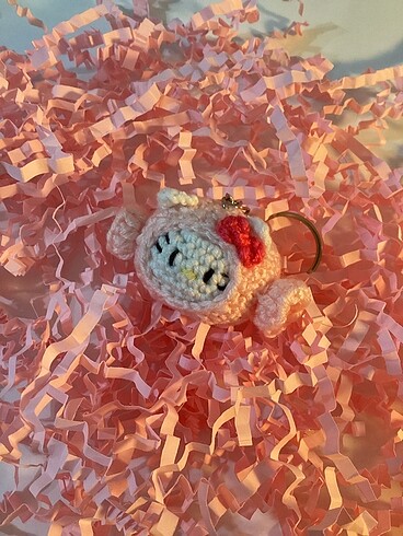 Beden Renk Hello kitty örgü anahtarlık
