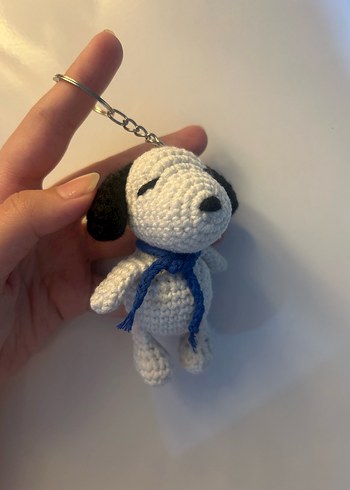 Beden Örgü Snoopy Anahtarlık