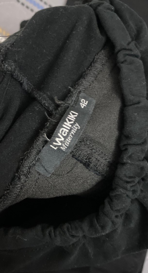 Siyah Hamile dar paça pantolon , - Görsel 2