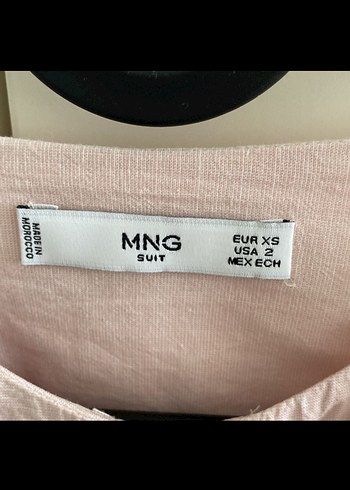 Mango Düğmeli Pembe Pamuklu Kadın Gömlek - Görsel 2