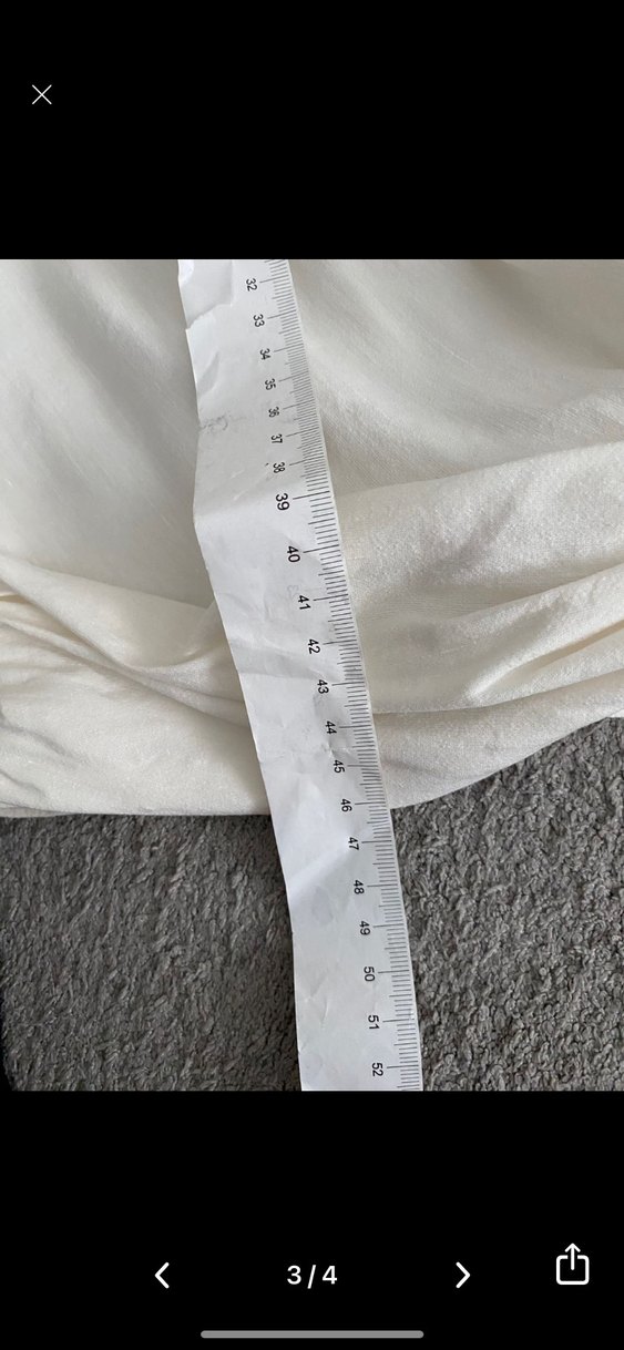 Beyaz V Yaka Kısa Kollu Keten Bolero - Görsel 3