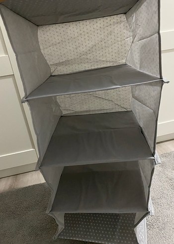 Jolie 4 Bölmeli Gri Dolap Düzenleyici - Görsel 4