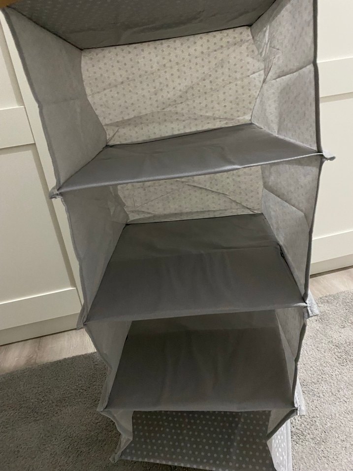 Jolie 4 Bölmeli Gri Dolap Düzenleyici - Görsel 4