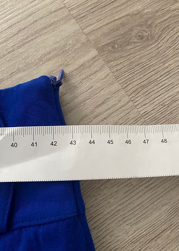 Mavi Uzun Salaş Kadın Pantolon - Görsel 6