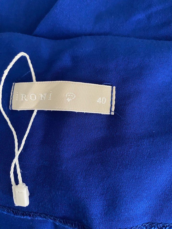 Mavi Uzun Salaş Kadın Pantolon - Görsel 2