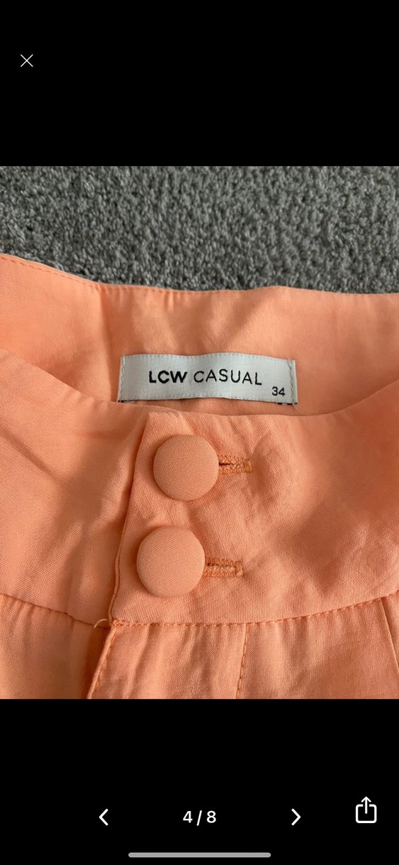 4 adet şort benetton Stradivarius mavi LCW - Görsel 3