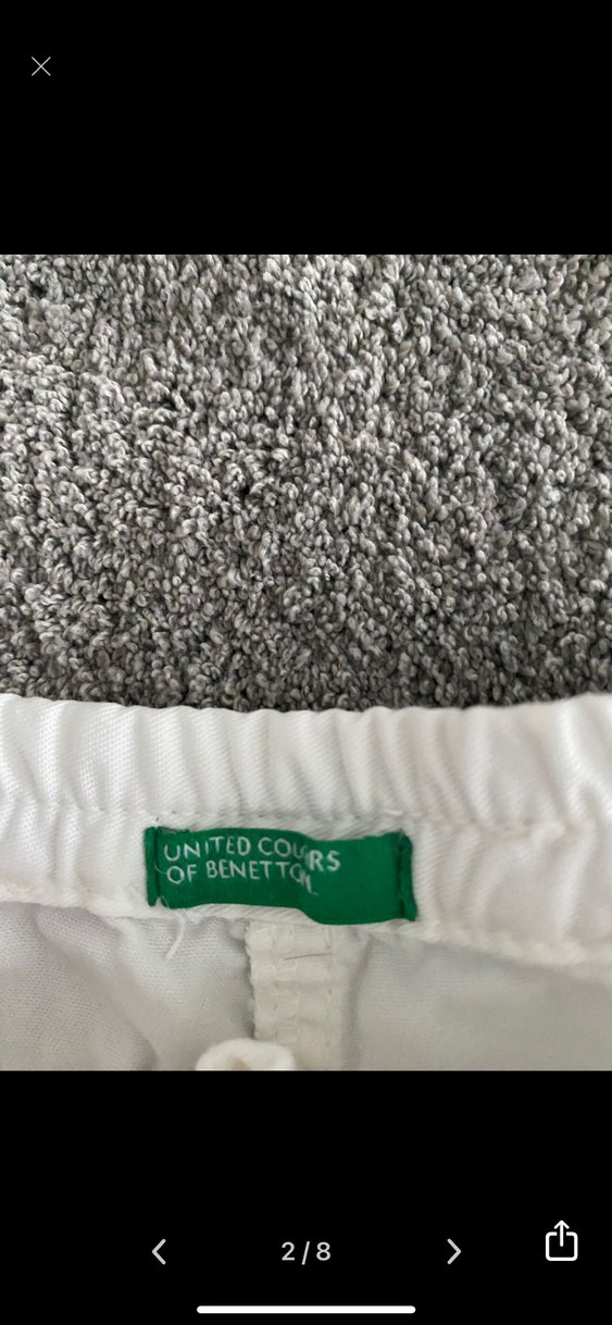 4 adet şort benetton Stradivarius mavi LCW - Görsel 4