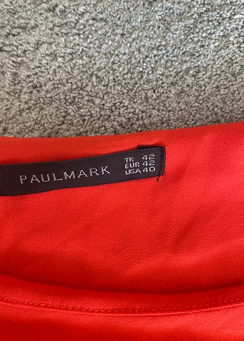 Kırmızı Salaş Midi Elbise - Görsel 2