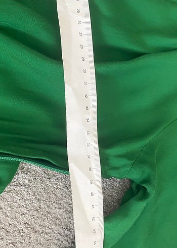 Midi Yeşil V Yaka Elbise - Görsel 4