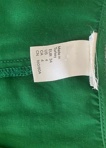 Midi Yeşil V Yaka Elbise - Görsel 5