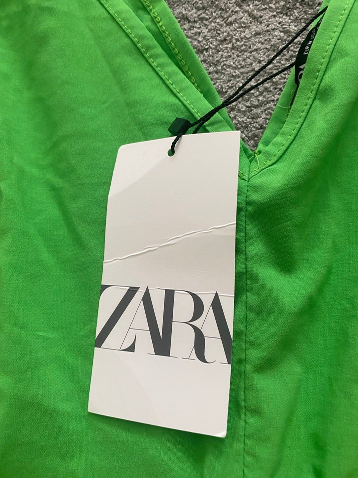 Yeşil V Yaka Midi Bohem Elbise - Görsel 2