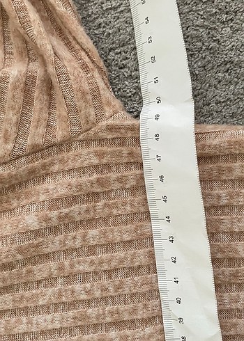 Bej Uzun Kollu Triko Kadın Hırka - Görsel 5