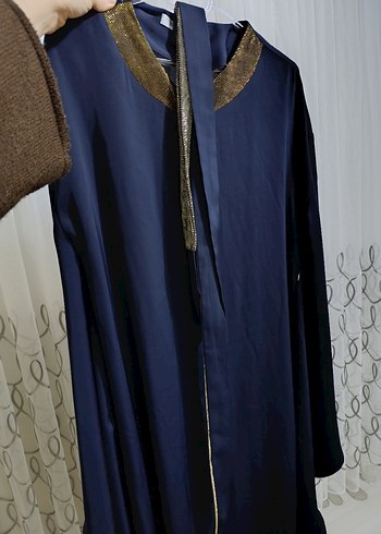 yarasa kollu lacivert ferace - Görsel 3