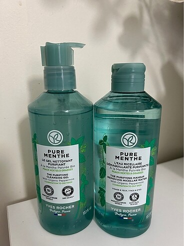 Yves rocher yüz yıkama jeli ve toniği