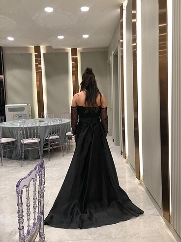 Diğer Siyah boncuklu abiye