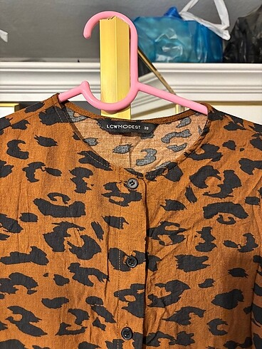 38 Beden Leopar elbise