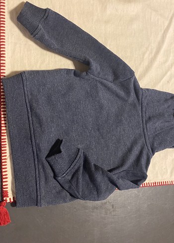 Koyu Gri Kapüşonlu Erkek Çocuk Sweatshirt - Görsel 5