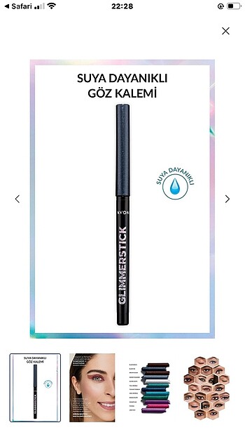 avon göz kalemi koyu renk