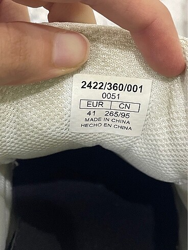41 Beden Erkek beyaz sneaker