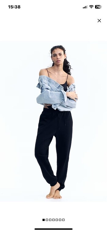 H&M siyah eşofman altı