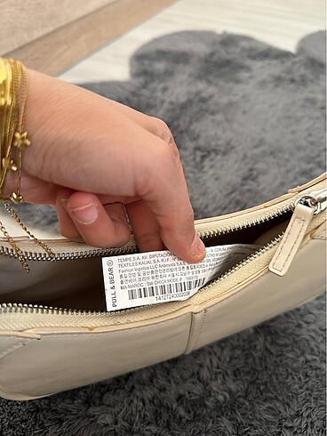 Pull and Bear PULL BEAR BAGET BEJ ÇANTA
