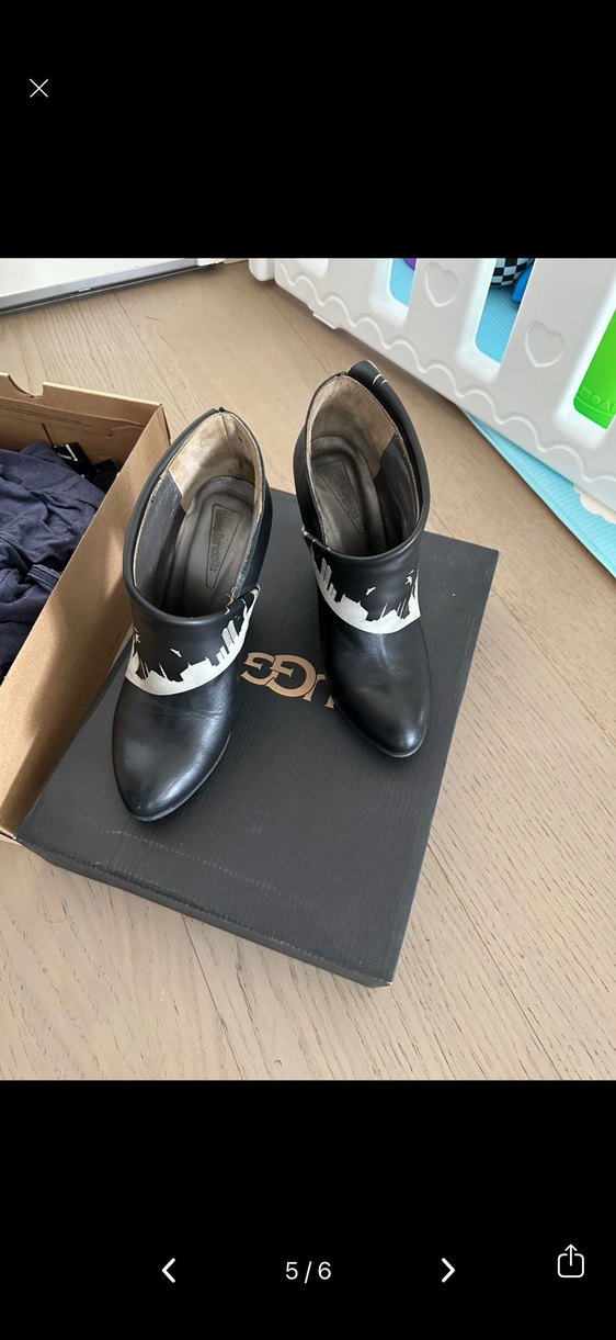 Tokalı Siyah Yüksek Topuklu Kadın Bot - Görsel 4