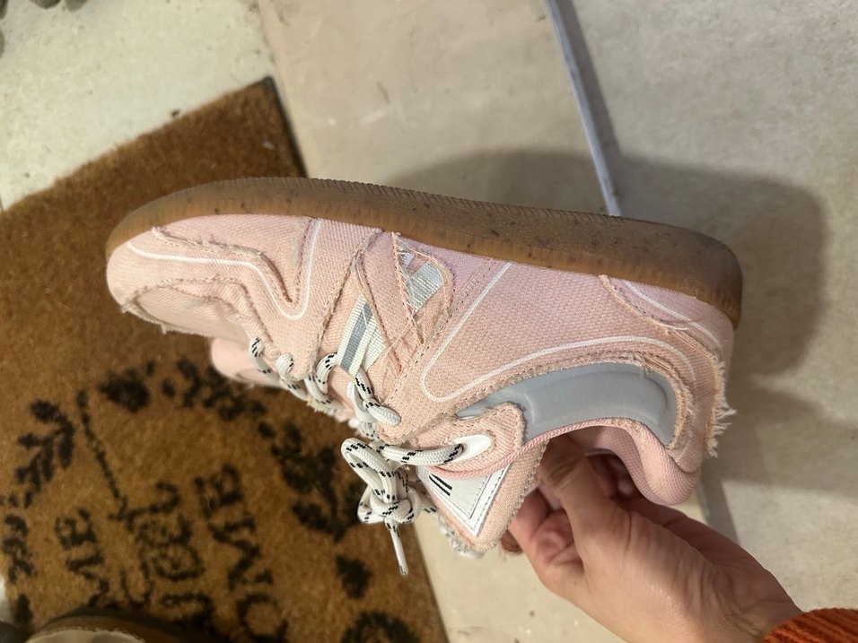 Pembe Kadın Sneakers ganni marka beymenden alındı - Görsel 5