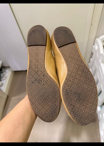 Bej Kadın Tokalı Blok Topuklu Babet - Görsel 4