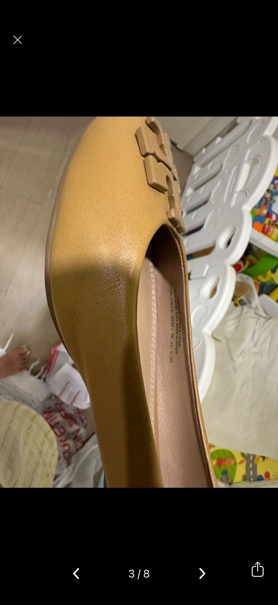 Bej Kadın Tokalı Blok Topuklu Babet - Görsel 3