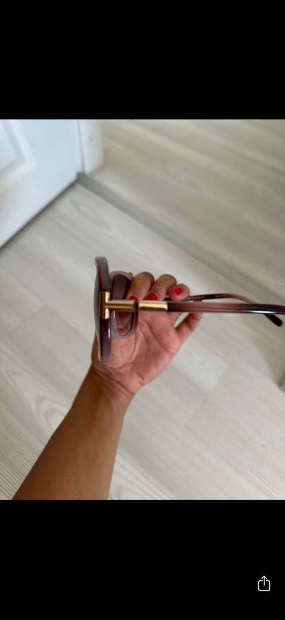 Şeffaf Kahverengi Kadın Güneş Gözlüğü - Görsel 4