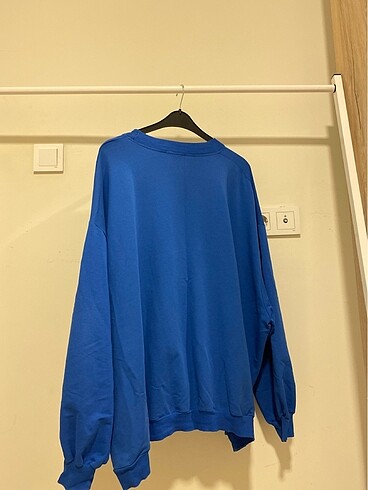 universal Beden mavi Renk Mavi Oversize Bluz