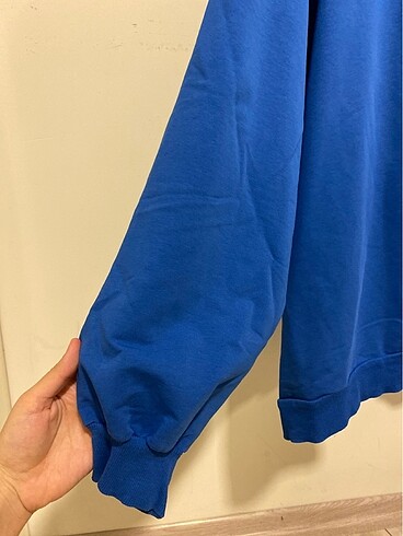 Diğer Mavi Oversize Bluz