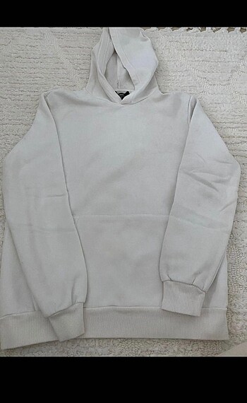Erkek Beyaz Sweatshirt