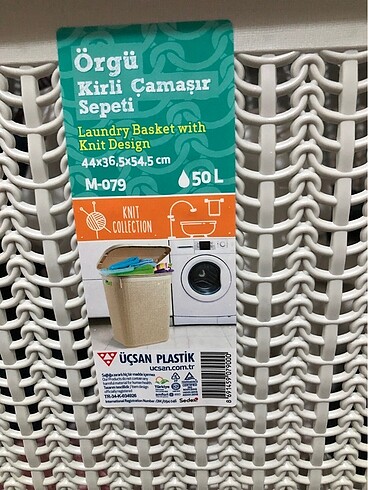 Örgü kirli sepeti 50 litre