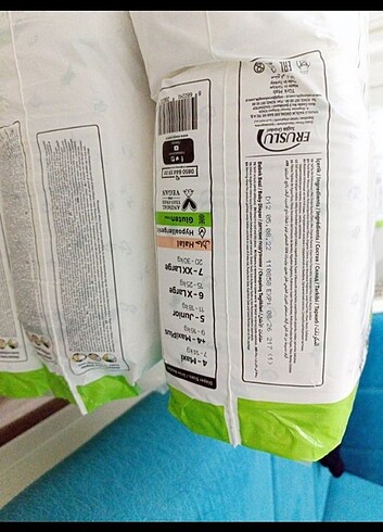 4 Beden: 7-18 kg Beden Renk Sleepy 4 numara bebek bezi