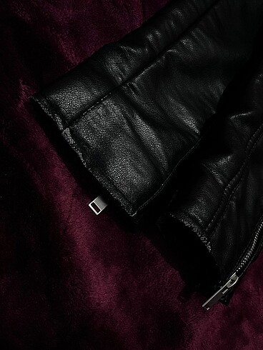 xl Beden Zara Suni Deri Biker Ceket Unisex