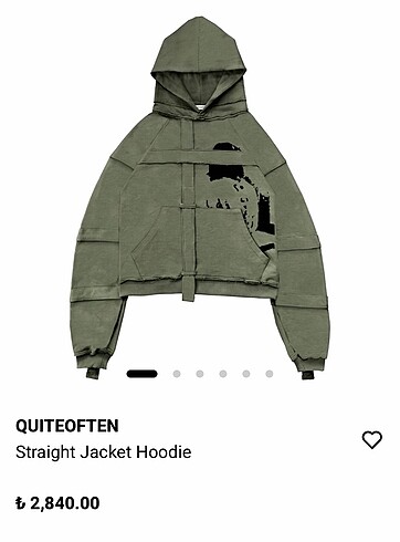 QUİTE OFTEN Yeşil Hoodie Sweat Unisex