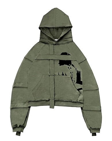 Diğer QUİTE OFTEN Yeşil Hoodie Sweat Unisex