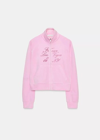 zara pembe kadife takım
