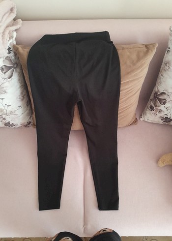 Diğer Siyah Midi Boy Fitilli Tayt L-XL BEDEN
