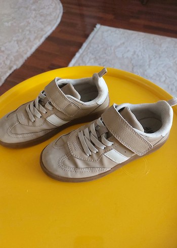 Bej kız Çocuk Spor Ayakkabı Cırt Cırtlı - Görsel 3