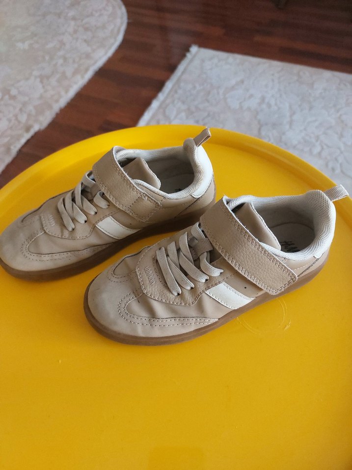 Bej kız Çocuk Spor Ayakkabı Cırt Cırtlı - Görsel 3