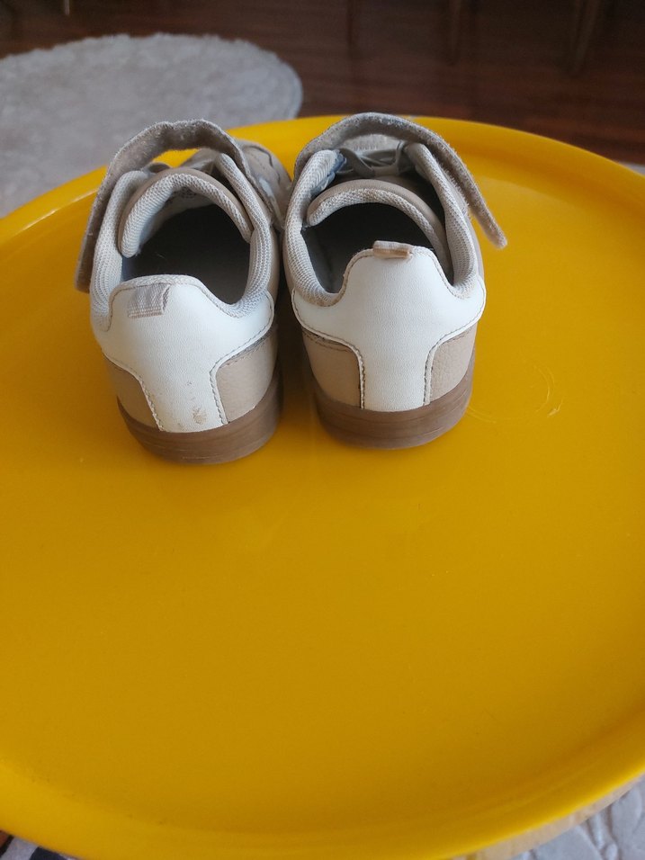 Bej kız Çocuk Spor Ayakkabı Cırt Cırtlı - Görsel 2