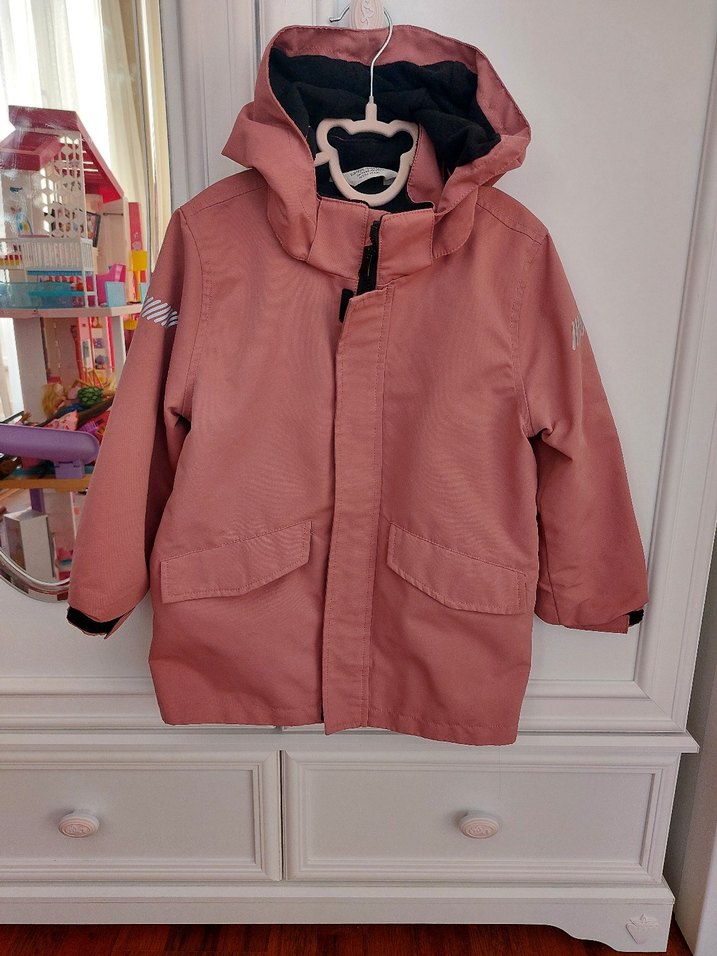 Kız Çocuk Pembe Fermuarlı Street Wear Mont - Görsel 3